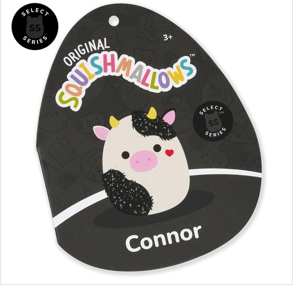 Squishmallows Select Series Valentine Squishmallows Valentines Patty and Connor the cow bundle NWT 8” select series